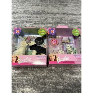 NIB Vintage Barbie Dress Up Pets Lot‎ Of 2 Birthday Party Wedding Day